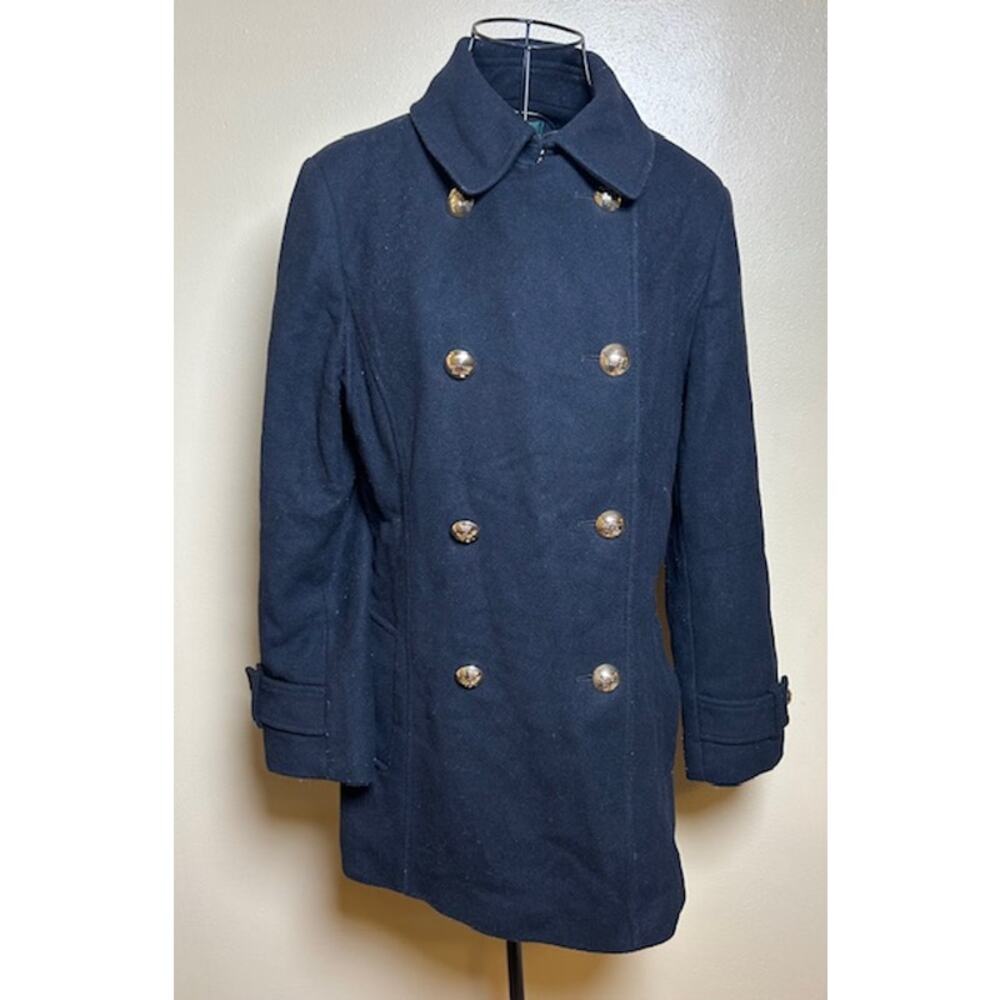 Lauren by Ralph Lauren Wool Cashmere Black Peacoat Women’s Size 10